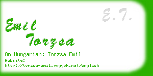 emil torzsa business card